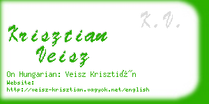 krisztian veisz business card